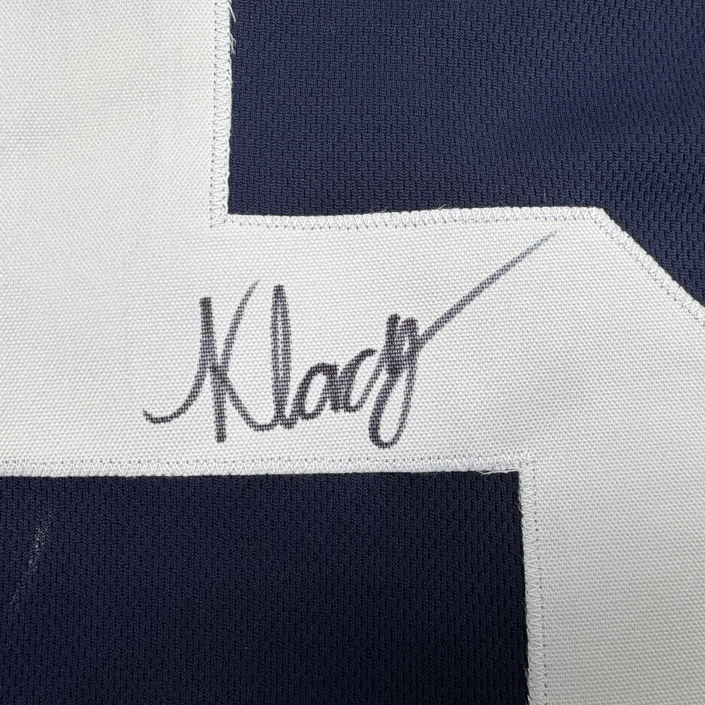 Autographed/Signed Kewan Lacy Ole Miss Blue College Football Jersey JSA COA (ONLINE ORDER ONLY)