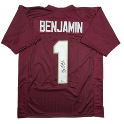 Autographed/Signed Kelvin Benjamin Florida State FSU Maroon College Football Jersey Beckett BAS COA (ONLINE ORDER ONLY)