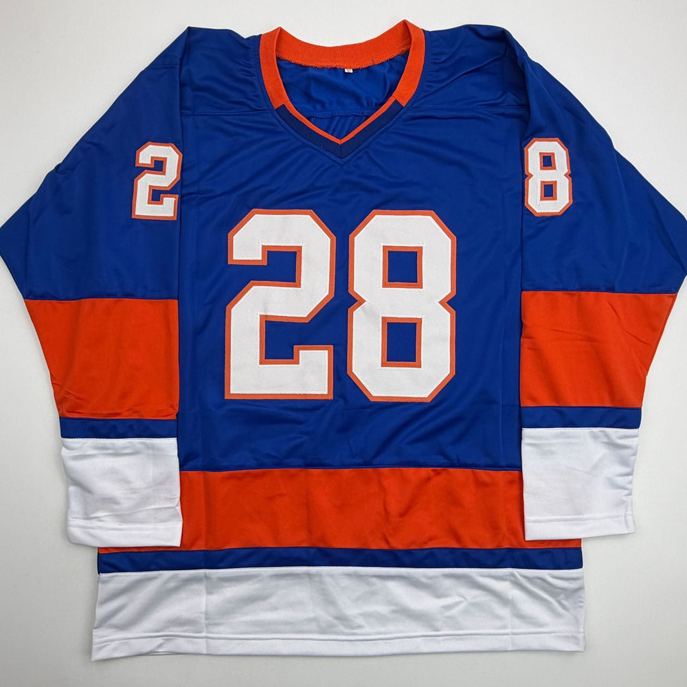 Autographed/Signed Alexander Romanov New York Blue Hockey Jersey JSA COA (ONLINE ORDER ONLY)