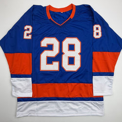 Autographed/Signed Alexander Romanov New York Blue Hockey Jersey JSA COA (ONLINE ORDER ONLY)