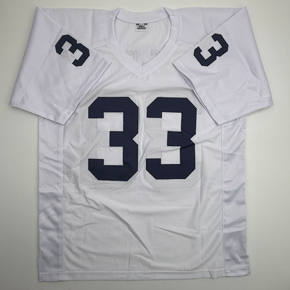 Autographed/Signed Dani Dennis-Sutton Penn State White College Football Jersey JSA COA (ONLINE ORDER ONLY)