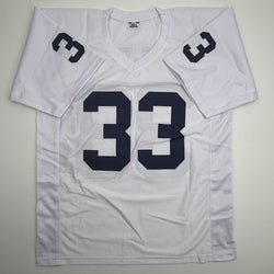 Autographed/Signed Dani Dennis-Sutton Penn State White College Football Jersey JSA COA (ONLINE ORDER ONLY)