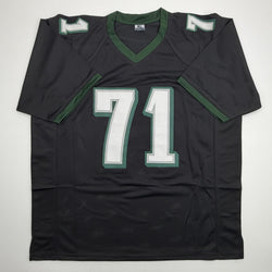 Autographed/Signed Jason Peters Philadelphia Black Football Jersey JSA COA (ONLINE ORDER ONLY)