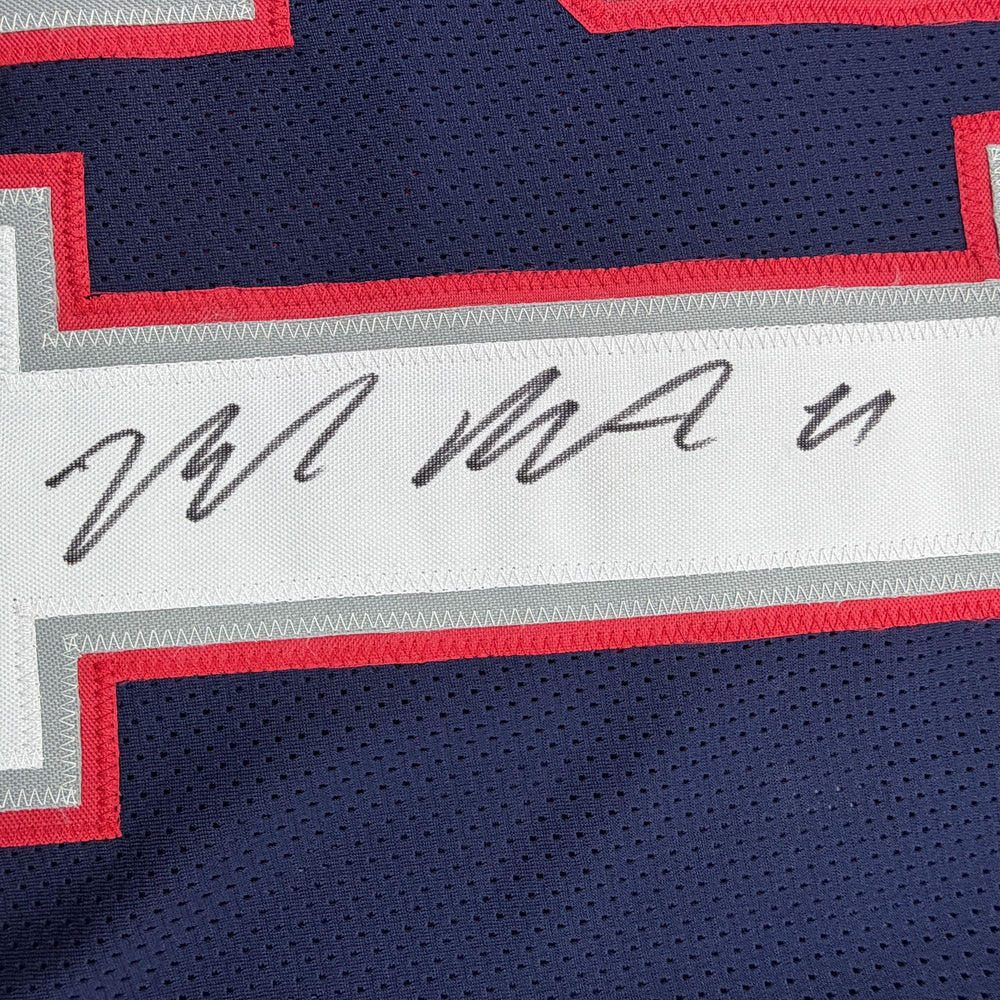 Autographed/Signed Malcolm Butler New England Blue Football Jersey JSA COA (ONLINE ORDER ONLY)