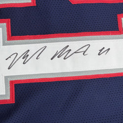 Autographed/Signed Malcolm Butler New England Blue Football Jersey JSA COA (ONLINE ORDER ONLY)