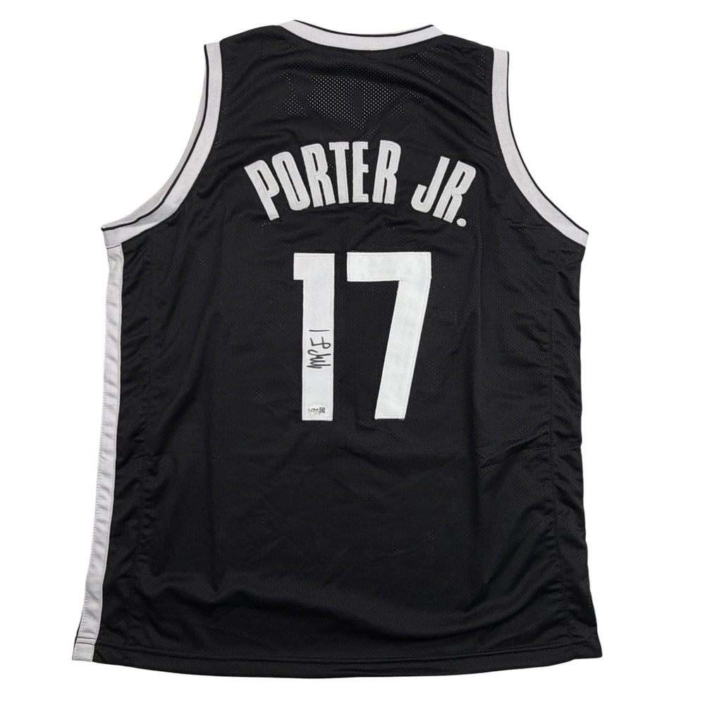 Autographed/Signed Michael Porter Jr Brooklyn Black Basketball Jersey JSA COA (ONLINE ORDER ONLY)