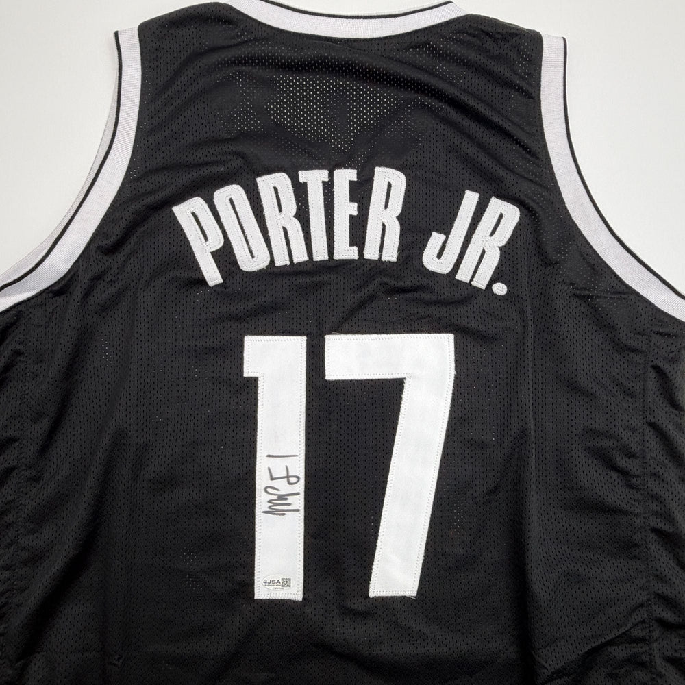 Autographed/Signed Michael Porter Jr Brooklyn Black Basketball Jersey JSA COA (ONLINE ORDER ONLY)