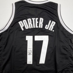 Autographed/Signed Michael Porter Jr Brooklyn Black Basketball Jersey JSA COA (ONLINE ORDER ONLY)