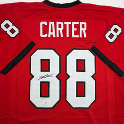 Autographed/Signed Jalen Carter Georgia Red College Football Jersey JSA COA (ONLINE ORDER ONLY)