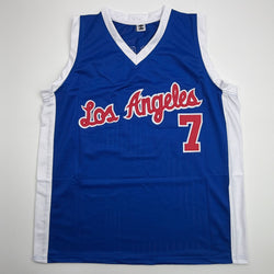 Autographed/Signed Lamar Odom Los Angeles Blue Basketball Jersey JSA COA (ONLINE ORDER ONLY)