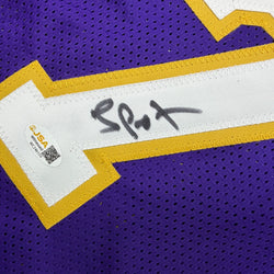 Autographed/Signed Lamar Odom Los Angeles Purple Basketball Jersey JSA COA (ONLINE ORDER ONLY)
