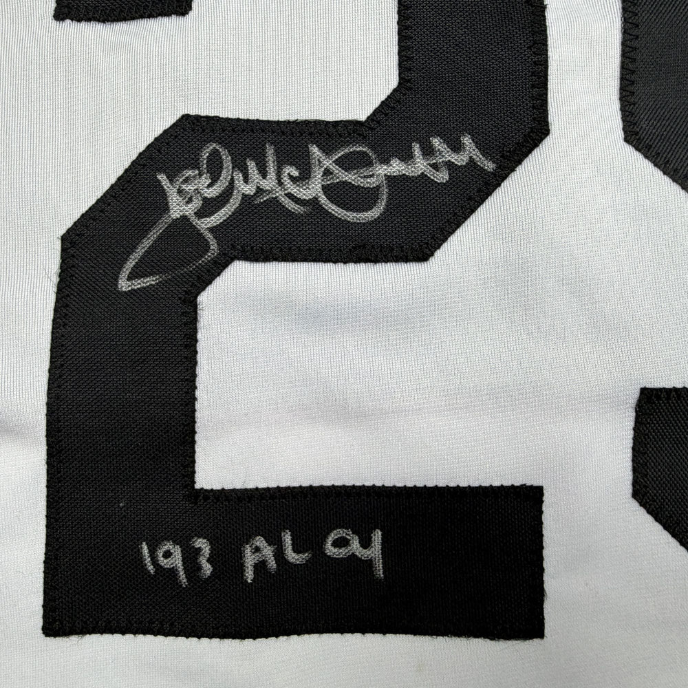 Autographed/Signed Jack McDowell Chicago White Retro Baseball Jersey Beckett BAS COA (ONLINE ORDER ONLY)