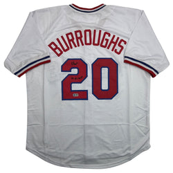 Autographed/Signed Jeff Burroughs Texas White Baseball Jersey Beckett BAS COA (ONLINE ORDER ONLY)