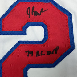 Autographed/Signed Jeff Burroughs Texas White Baseball Jersey Beckett BAS COA (ONLINE ORDER ONLY)