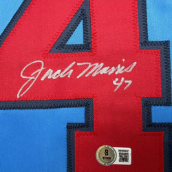 Autographed/Signed Jack Morris Minnesota Blue Baseball Jersey Beckett BAS COA (ONLINE ORDER ONLY)