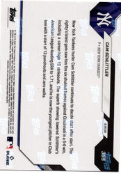 2026 Topps Now Cam Schlittler #355 Orange Foil /25 Career Best 13K Start Makes Yankees History New York Yankees Rookie RC Baseball Card (ONLINE ORDER ONLY)