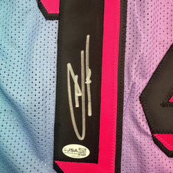 Autographed/Signed Tyler Herro Miami Vice Basketball Jersey JSA COA (ONLINE ORDER ONLY)