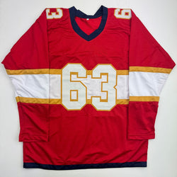 Autographed/Signed Brad Marchand Florida Red Hockey Jersey JSA COA (ONLINE ORDER ONLY)