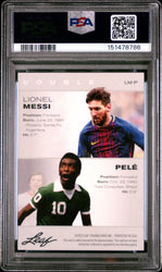 Graded 2022 Leaf Multi-Sport Special Release Lionel Messi Pele #LMP Exclusive Legends Edition Soccer Card PSA 10 Gem Mint (ONLINE ORDER ONLY)
