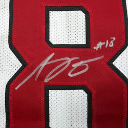 Autographed/Signed AJ Green Arizona White Football Jersey Beckett BAS COA (ONLINE ORDER ONLY)