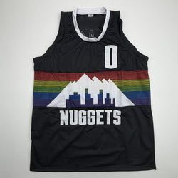 Autographed/Signed Christian Braun Denver Black Rainbow Basketball Jersey Beckett BAS COA (ONLINE ORDER ONLY)