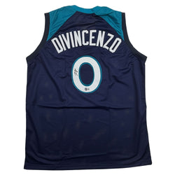 Autographed/Signed Donte Divincenzo Minnesota Blue Basketball Jersey Beckett BAS COA (ONLINE ORDER ONLY)