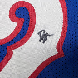 Autographed/Signed Darryn Peterson Kansas Blue College Basketball Jersey Beckett BAS COA (ONLINE ORDER ONLY)