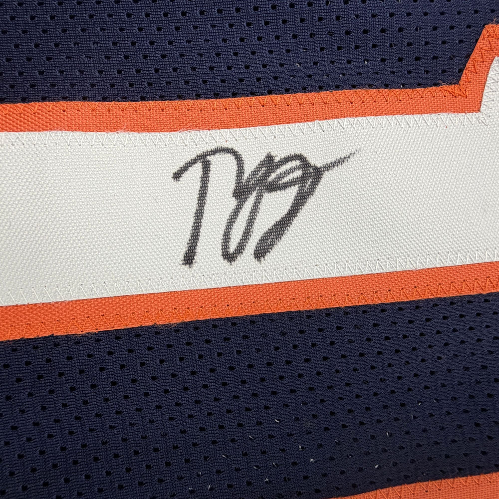 Autographed/Signed Ty Jerome Virginia Blue College Basketball Jersey Beckett BAS COA (ONLINE ORDER ONLY)