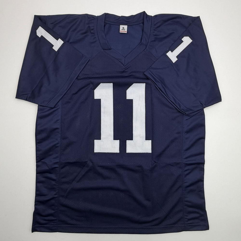 Autographed/Signed Abdul Carter Penn State Blue College Football Jersey Beckett BAS COA (ONLINE ORDER ONLY)