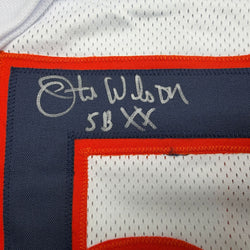 Autographed/Signed Otis Wilson Chicago White Football Jersey Beckett BAS COA (ONLINE ORDER ONLY)