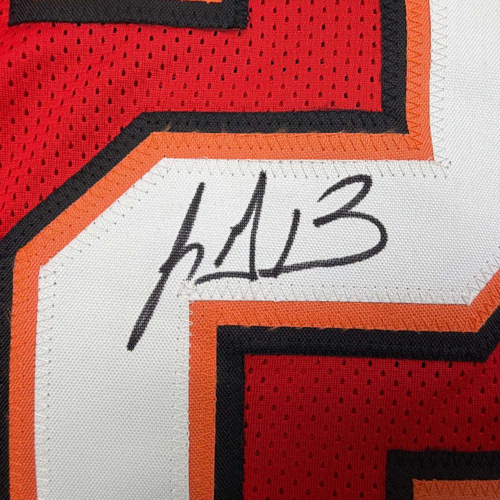 Autographed/Signed LeGarrette Blount Tampa Bay Red Football Jersey JSA COA (ONLINE ORDER ONLY)