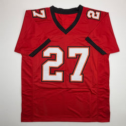 Autographed/Signed LeGarrette Blount Tampa Bay Red Football Jersey JSA COA (ONLINE ORDER ONLY)