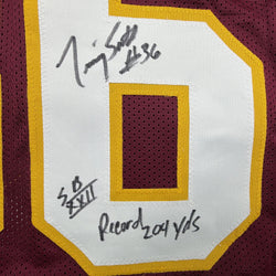 Autographed/Signed Timmy Smith Washington Maroon Football Jersey Beckett BAS COA (ONLINE ORDER ONLY)