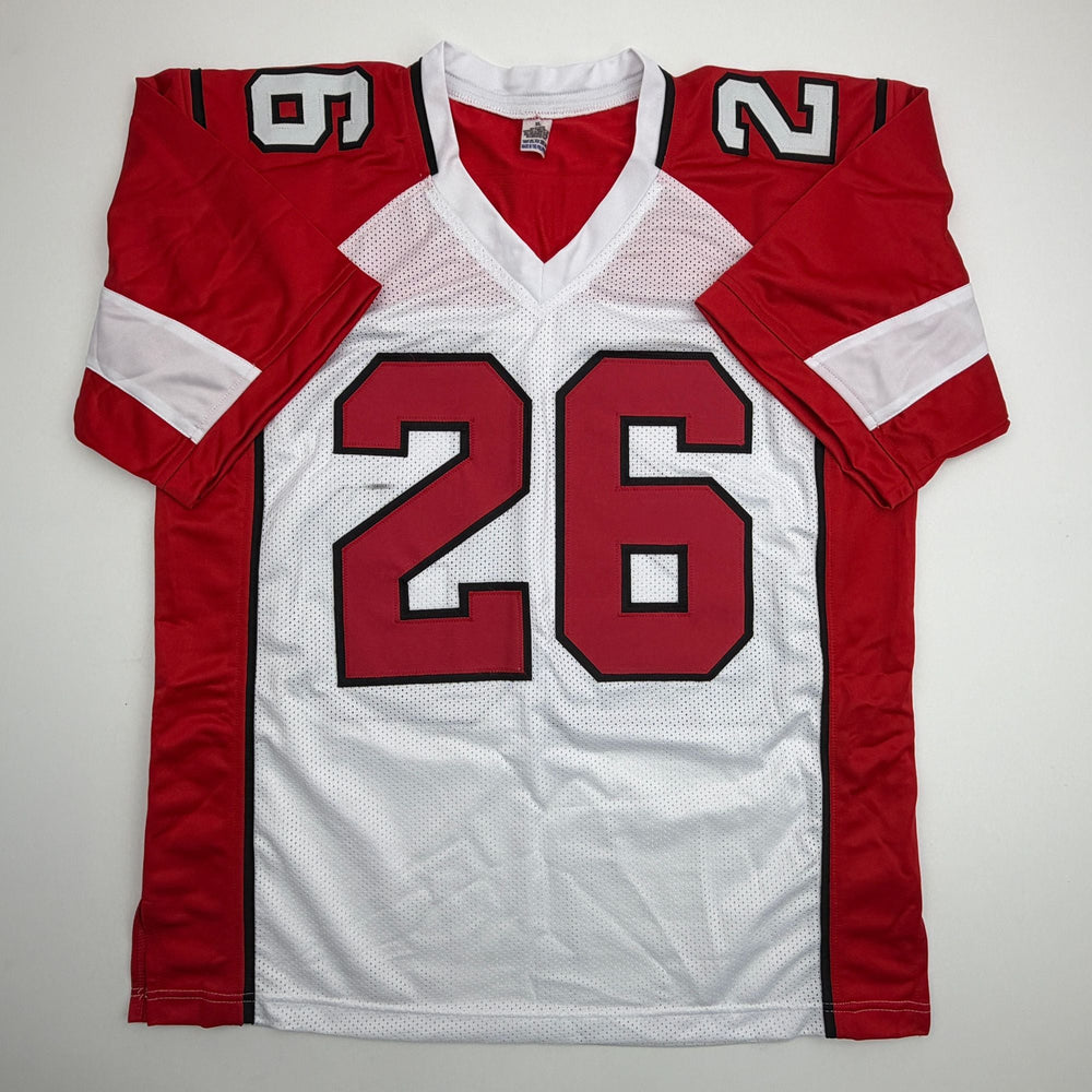 Autographed/Signed Chris Beanie Wells Arizona White Football Jersey PSA/DNA COA (ONLINE ORDER ONLY)