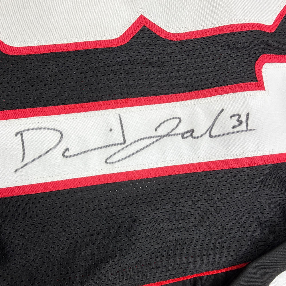 Autographed/Signed David Johnson Arizona Black Football Jersey Beckett BAS COA (ONLINE ORDER ONLY)