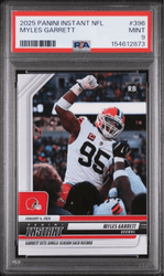 Graded 2025 Panini Instant Myles Garrett #396 Football Card PSA 9 Mint (ONLINE ORDER ONLY)