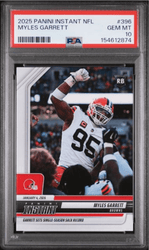 Graded 2025 Panini Instant Myles Garrett #396 Football Card PSA 10 Gem Mint (ONLINE ORDER ONLY)