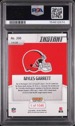 Graded 2025 Panini Instant Myles Garrett #396 Football Card PSA 10 Gem Mint (ONLINE ORDER ONLY)