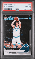 Graded 2025 Topps Now Kon Knueppel #151 Rookie RC Basketball Card PSA 10 Gem Mint (ONLINE ORDER ONLY)