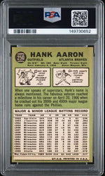 Graded 1967 Topps Hank Aaron #250 Baseball Card PSA 6 EX-MT (ONLINE ORDER ONLY)
