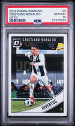Graded 2018 Panini Donruss Optic Cristiano Ronaldo #9 Soccer Card PSA 10 Gem Mint (ONLINE ORDER ONLY)