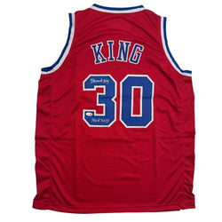 Autographed/Signed Bernard King Washington Red Basketball Jersey JSA COA (ONLINE ORDER ONLY)