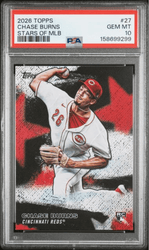 Graded 2026 Topps Chase Burns #27 Stars of MLB Rookie RC Baseball Card PSA 10 Gem Mint (ONLINE ORDER ONLY)