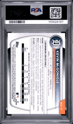 Graded 2025 Topps Bowman Kevin McGonigle #BCP79 Chrome Prospect Reptilian Refractor Rookie RC Baseball Card PSA 9 Mint (ONLINE ORDER ONLY)
