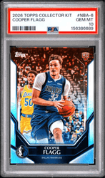Graded 2026 Topps Collector Kit Cooper Flagg #NBA6 Rookie RC Basketball Card PSA 10 Gem Mint (ONLINE ORDER ONLY)