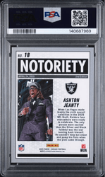 Graded 2025 Panini Mosaic Ashton Jeanty #18 Notoriety Rookie RC Football Card PSA 10 Gem Mint (ONLINE ORDER ONLY)