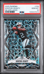 Graded 2025 Panini Phoenix Ashton Jeanty #158 Silver Lazer Rookie RC Football Card PSA 10 Gem Mint (ONLINE ORDER ONLY)