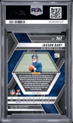 Graded 2025 Panini Mosaic Jaxson Dart #362 Silver Rookie RC Football Card PSA 10 Gem Mint (ONLINE ORDER ONLY)