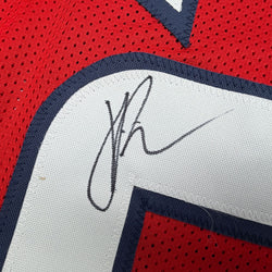 Autographed/Signed Jaylen Reed Houston Red Football Jersey JSA COA (ONLINE ORDER ONLY)