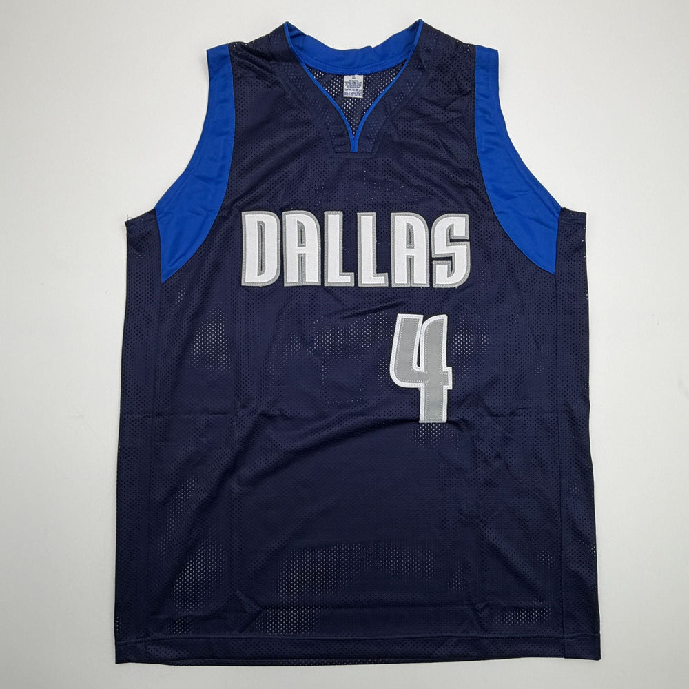 Autographed/Signed Caron Butler Dallas Blue Basketball Jersey Beckett BAS COA (ONLINE ORDER ONLY)